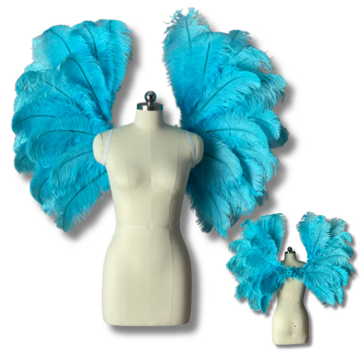 These are custom fitness angel wings for fitness competitions like The Angel Fashion Show, WBFF competitions, or FMG competitions.