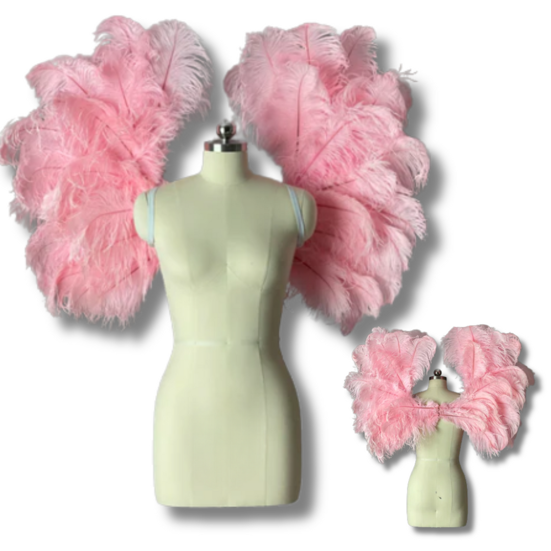 These are custom fitness angel wings for fitness competitions like The Angel Fashion Show, WBFF competitions, or FMG competitions.