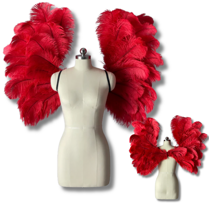 These are custom fitness angel wings for fitness competitions like The Angel Fashion Show, WBFF competitions, or FMG competitions.