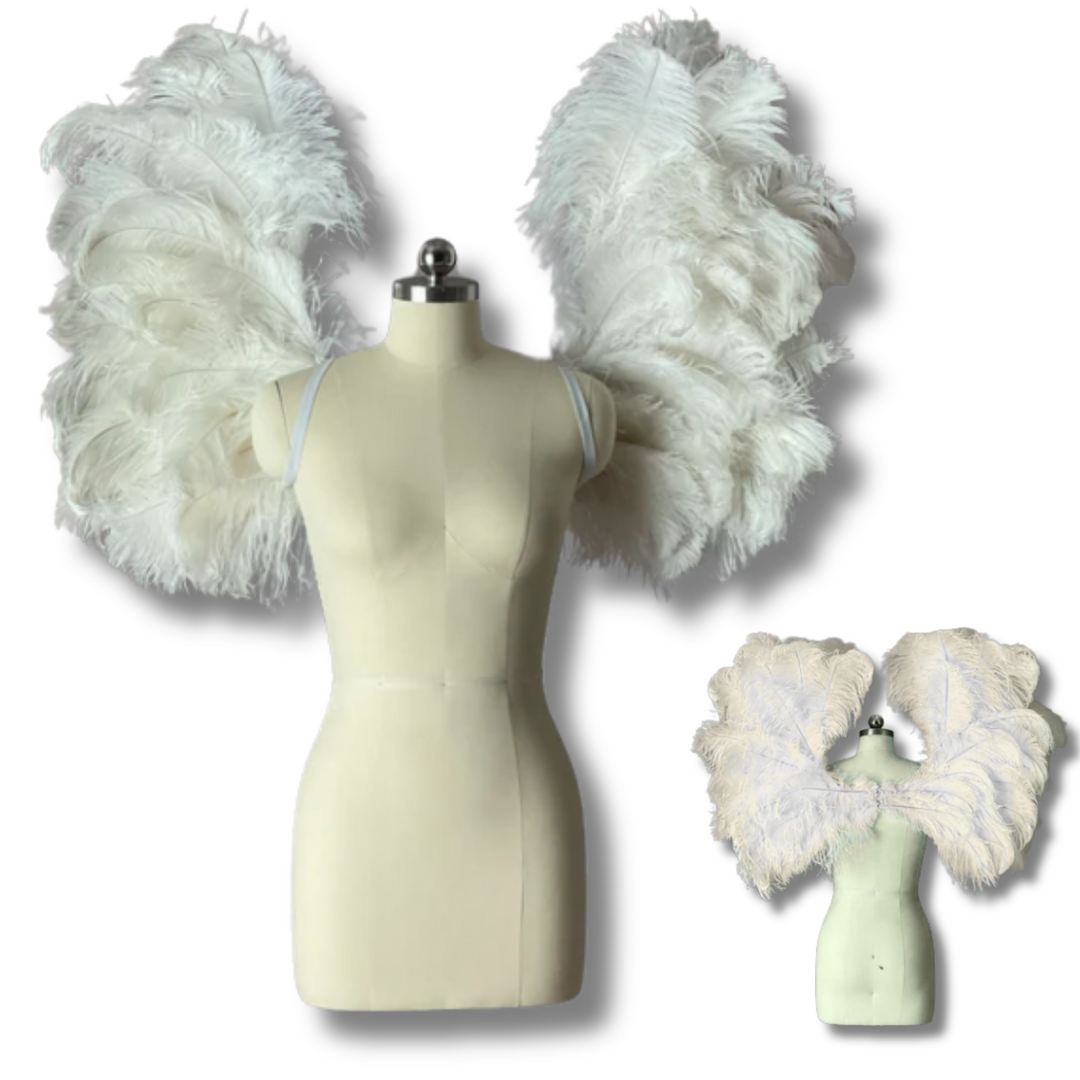 These are custom fitness angel wings for fitness competitions like The Angel Fashion Show, WBFF competitions, or FMG competitions.
