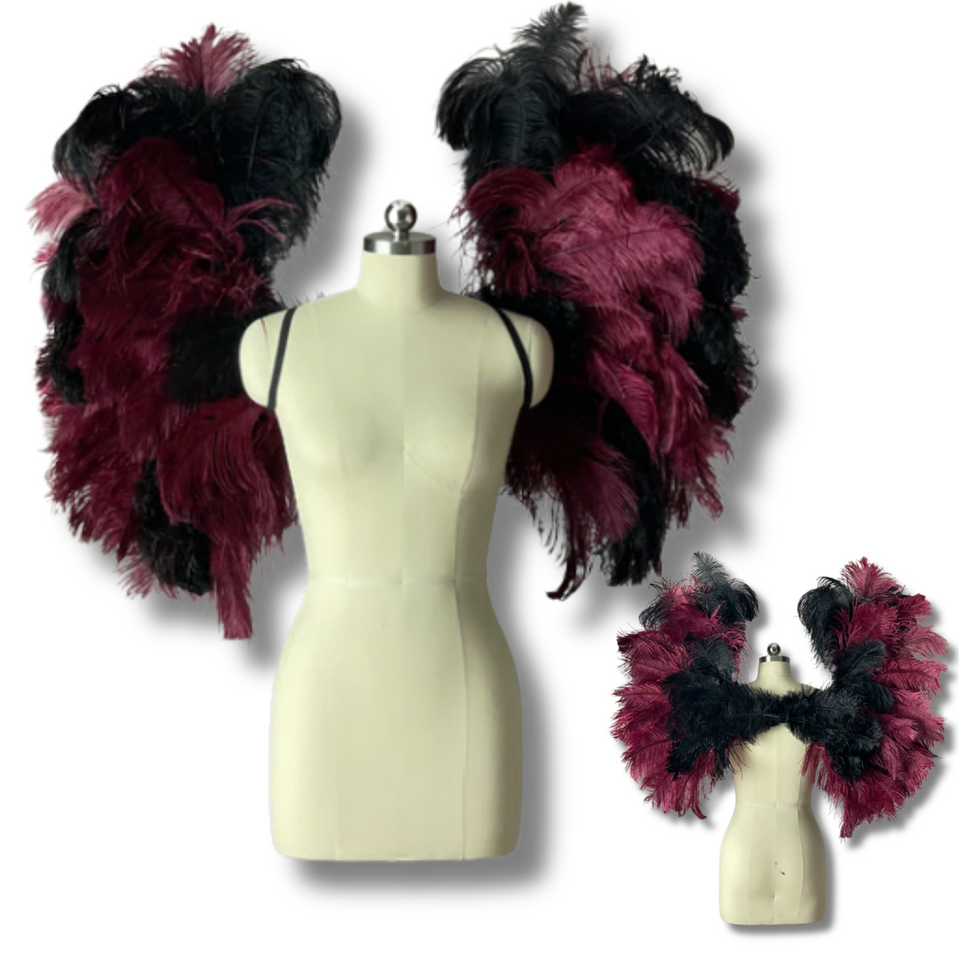 These are custom fitness angel wings for fitness competitions like The Angel Fashion Show, WBFF competitions, or FMG competitions.