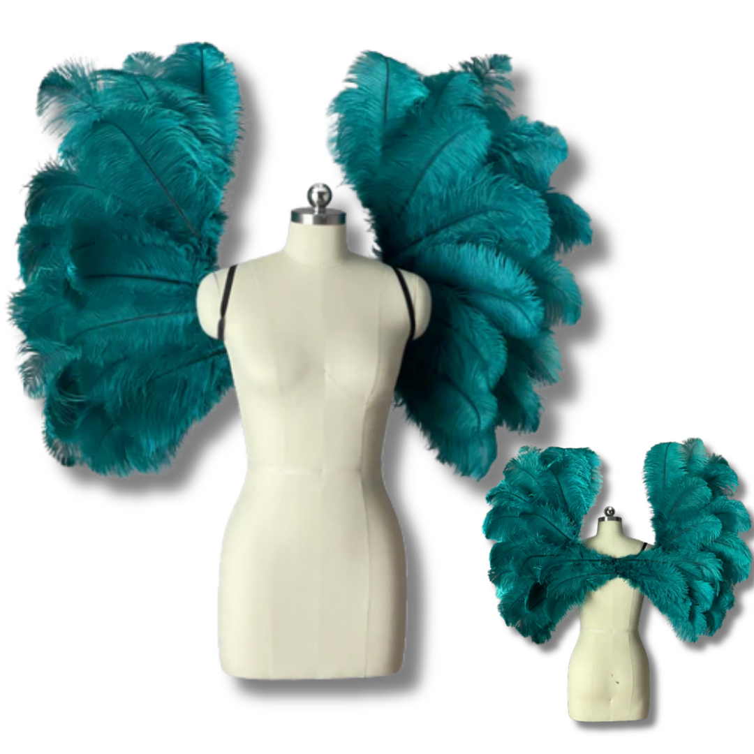 These are custom fitness angel wings for fitness competitions like The Angel Fashion Show, WBFF competitions, or FMG competitions.