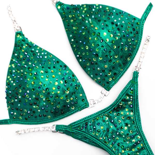 emerald green budget friendly competition suits at a discount and sale price for competition suits.