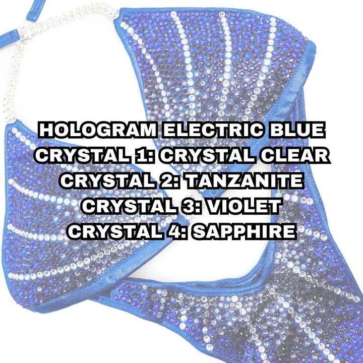 Competition Suits with bottom styles micro pro, micro cheeky, brazilian cheeky, the pro cut, and the Olympian Cut.