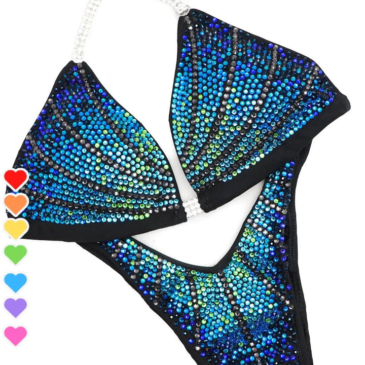 Custom Crystal Galaxy  Angel Competition BikinisNPC Competition Suits