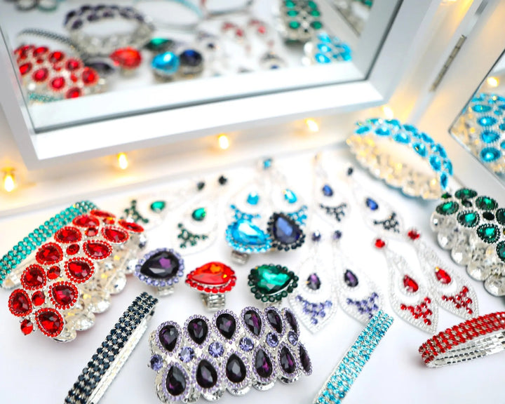 Deep Sapphire Gemstone Competition Jewelry Set  Angel Competition BikinisNPC Competition Suits