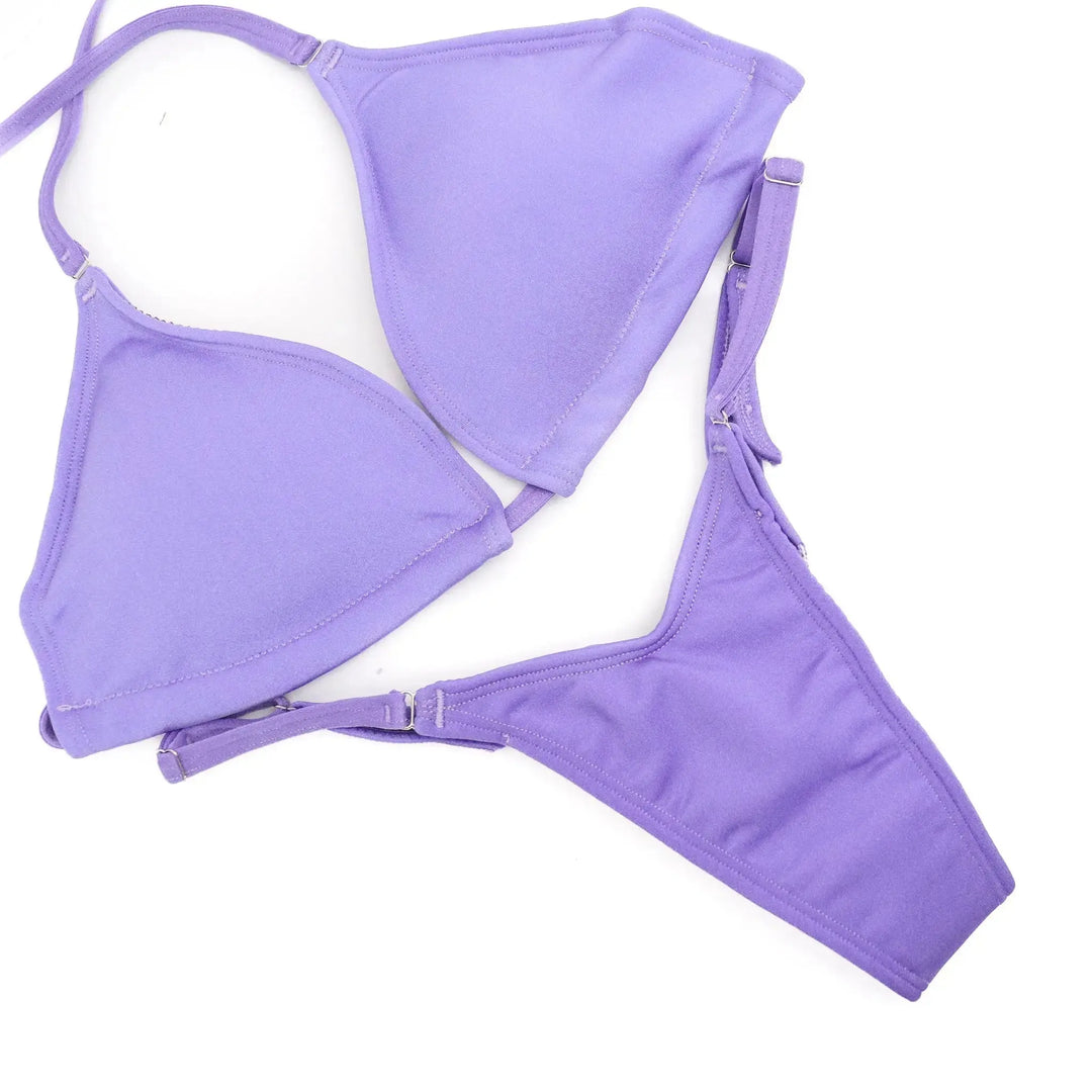 Matte Lilac Posing Practice Suit  Angel Competition BikinisNPC Competition Suits