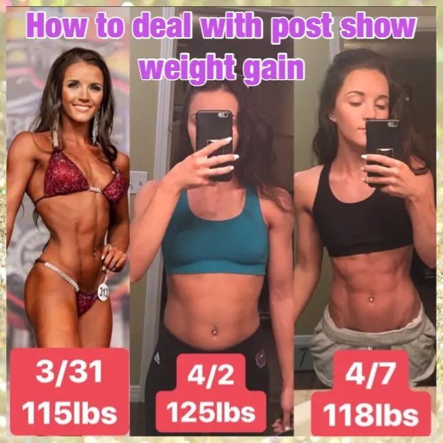 How to deal with post show weight gain - Angel Competition Bikinis