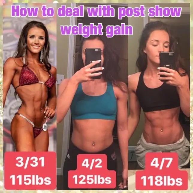 How to deal with post show weight gain - Angel Competition Bikinis