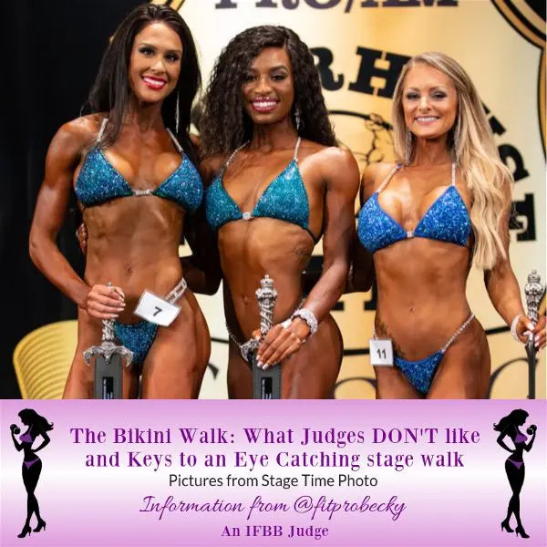 The Bikini Walk: What Judges Don't like and Keys to an Eye Catching stage walk - Angel Competition Bikinis