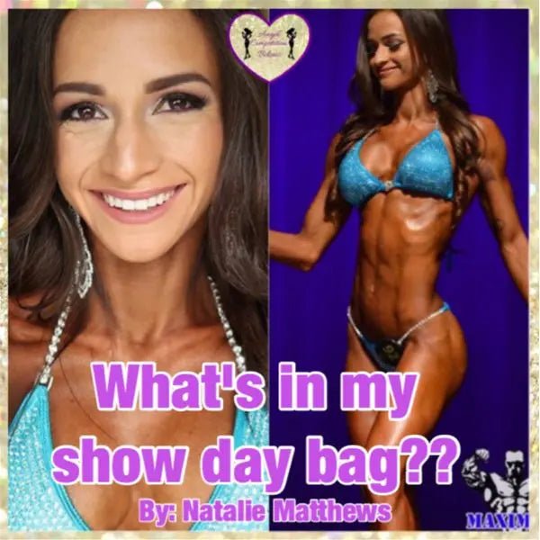 What's in my show day bag! - Angel Competition Bikinis