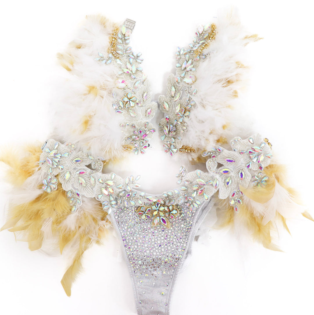 Feathered Couture  Angel Competition BikinisThe best NPC Competition Suits for the Bikini Division, Fit Model Division Suits, and bodybuilding suits.