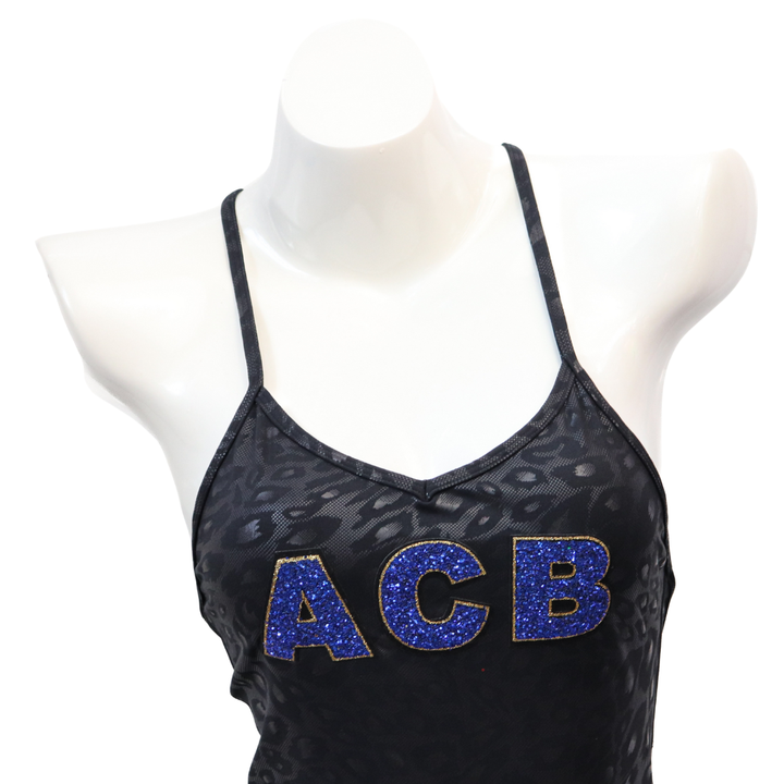QS ST: ACB Black Cheetah Bodysuit- Medium