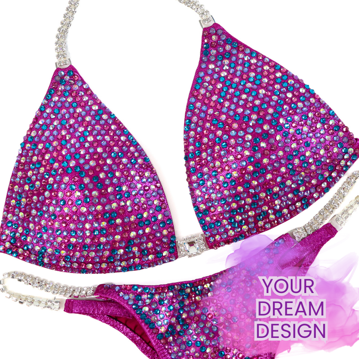 Custom Diamond Shimmer  Angel Competition BikinisThe best NPC Competition Suits for the Bikini Division, Fit Model Division Suits, and bodybuilding suits.