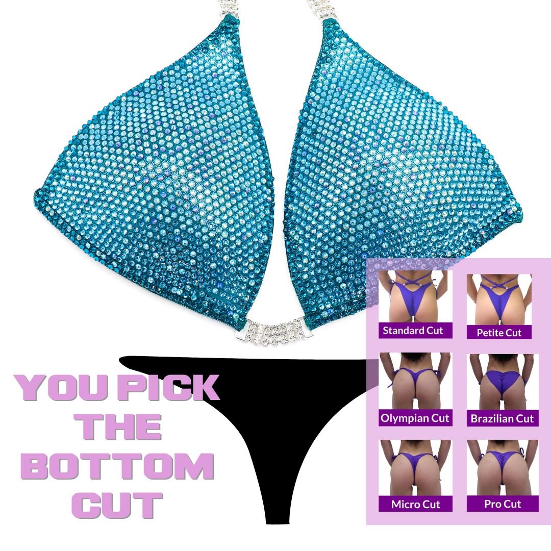 QS SZ: Crystal Nova 4 Color. Hologram Teal. Extra Large.