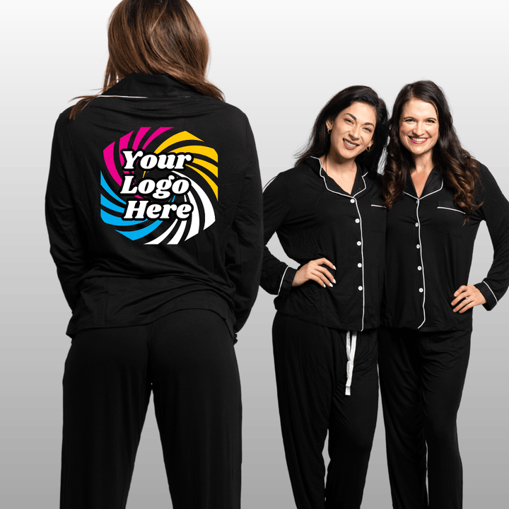 Customized Black Backstage Pajama Set