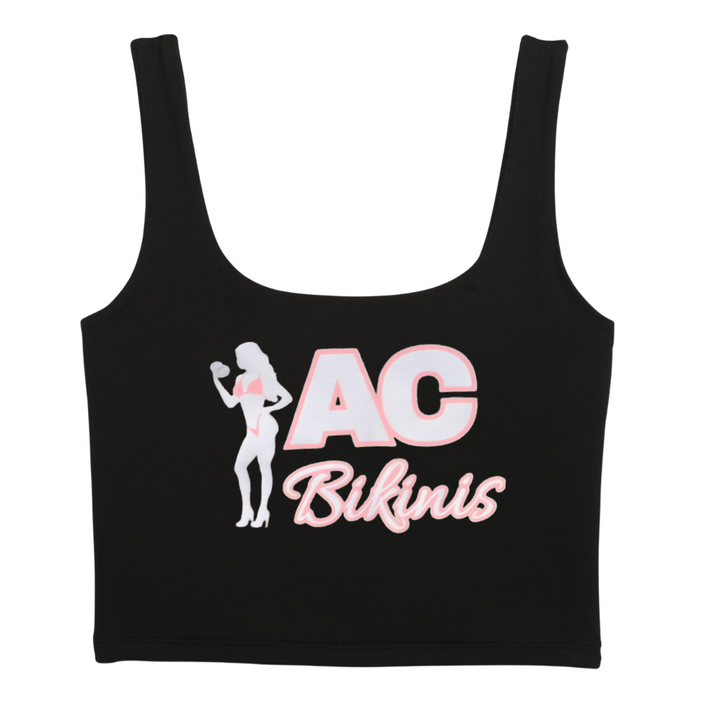 PROMO Black Logo Crop Top