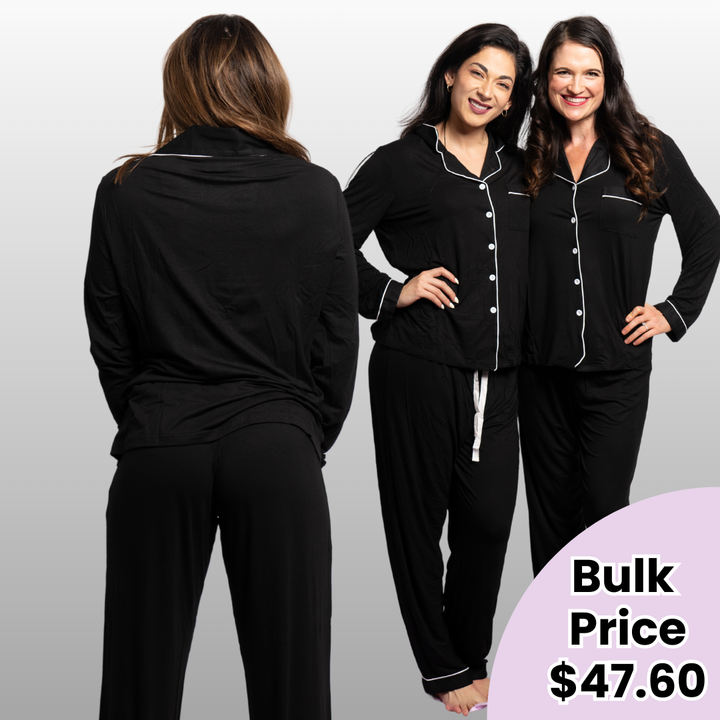 Customized Black Backstage Pajama Set