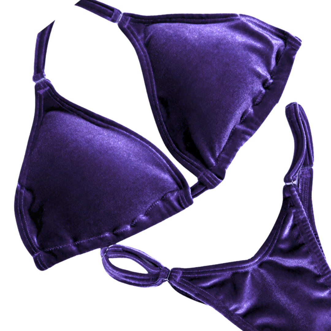 Velvet Purple Posing Practice Suit