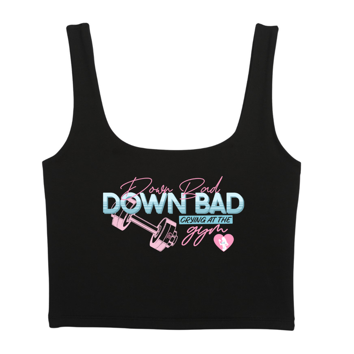 PROMO Black Logo Crop Top