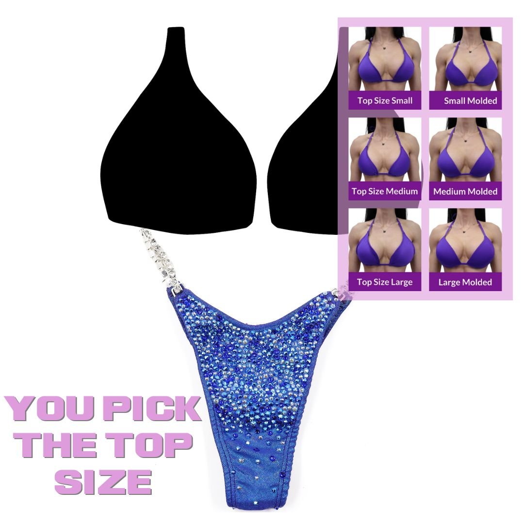 QS SZ: Crystal Radiance. Hologram Electric Purple. Micro with Petite Front.