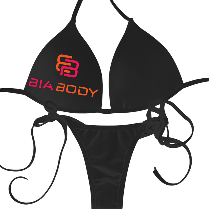 BIA Body Posing Practice Suit- Pink/Orange Logo