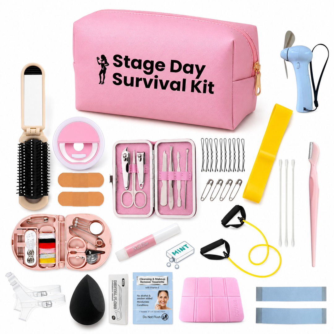 Stage Day Survival Kit  Angel Competition BikinisThe best NPC Competition Suits for the Bikini Division, Fit Model Division Suits, and bodybuilding suits.