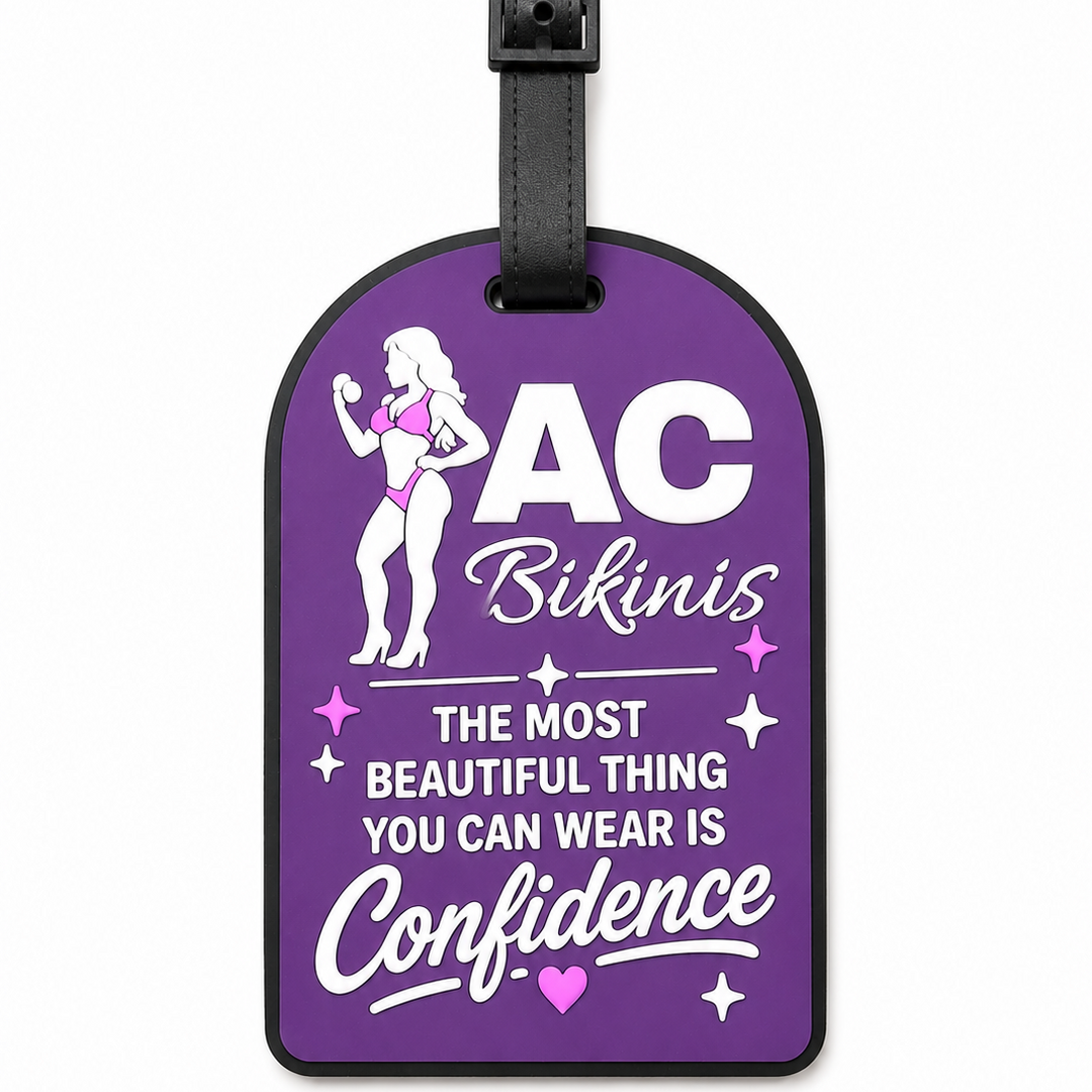 ACBikinis Luggage Tag  Angel Competition BikinisThe best NPC Competition Suits for the Bikini Division, Fit Model Division Suits, and bodybuilding suits.