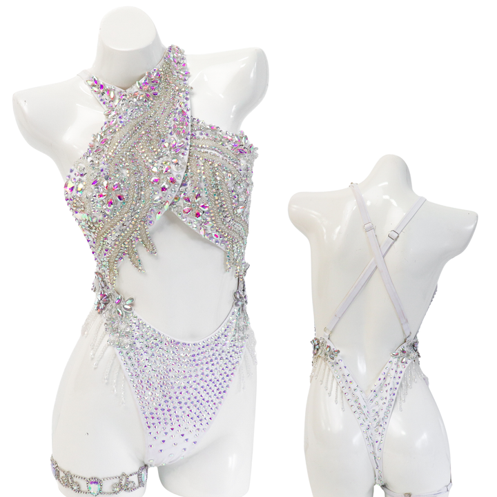 Pre Owned: Karah's Olympian Queen Couture. Any/Modest Brazilian.  Angel Competition BikinisThe best NPC Competition Suits for the Bikini Division, Fit Model Division Suits, and bodybuilding suits.