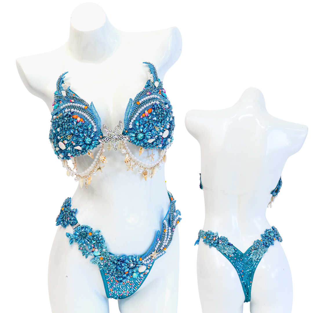 Mermaid Ocean Couture  Angel Competition BikinisThe best NPC Competition Suits for the Bikini Division, Fit Model Division Suits, and bodybuilding suits.