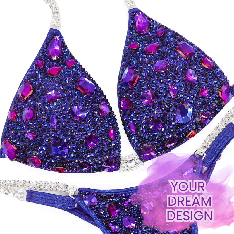 Custom Platinum Radiance  Angel Competition BikinisThe best NPC Competition Suits for the Bikini Division, Fit Model Division Suits, and bodybuilding suits.
