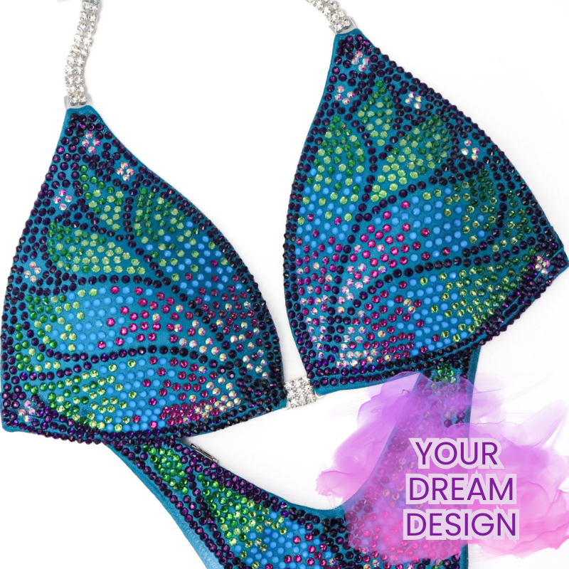 Custom Crystal Monarch  Angel Competition BikinisThe best NPC Competition Suits for the Bikini Division, Fit Model Division Suits, and bodybuilding suits.