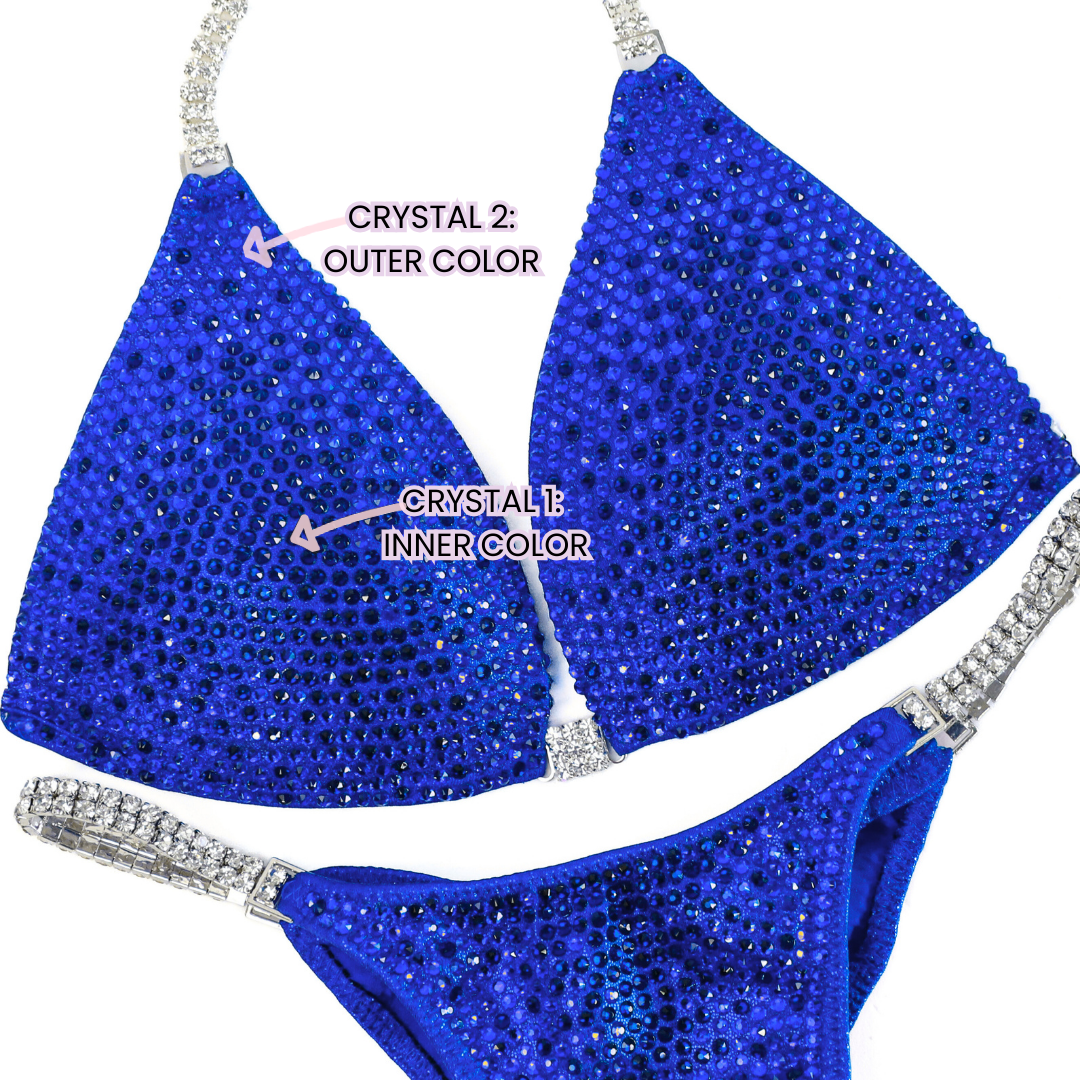 Custom Crystal Nova 2 Color  Angel Competition BikinisThe best NPC Competition Suits for the Bikini Division, Fit Model Division Suits, and bodybuilding suits.