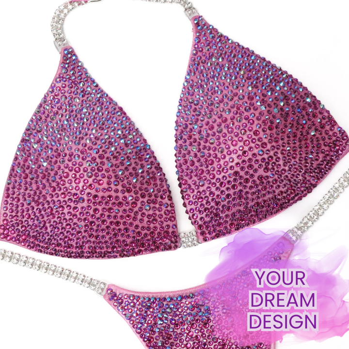 Custom Crystal Gradiance  Angel Competition BikinisThe best NPC Competition Suits for the Bikini Division, Fit Model Division Suits, and bodybuilding suits.