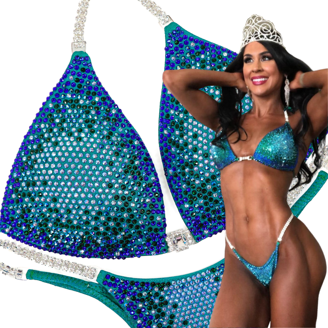 Ashley's Planet Earth Nova  Angel Competition BikinisThe best NPC Competition Suits for the Bikini Division, Fit Model Division Suits, and bodybuilding suits.