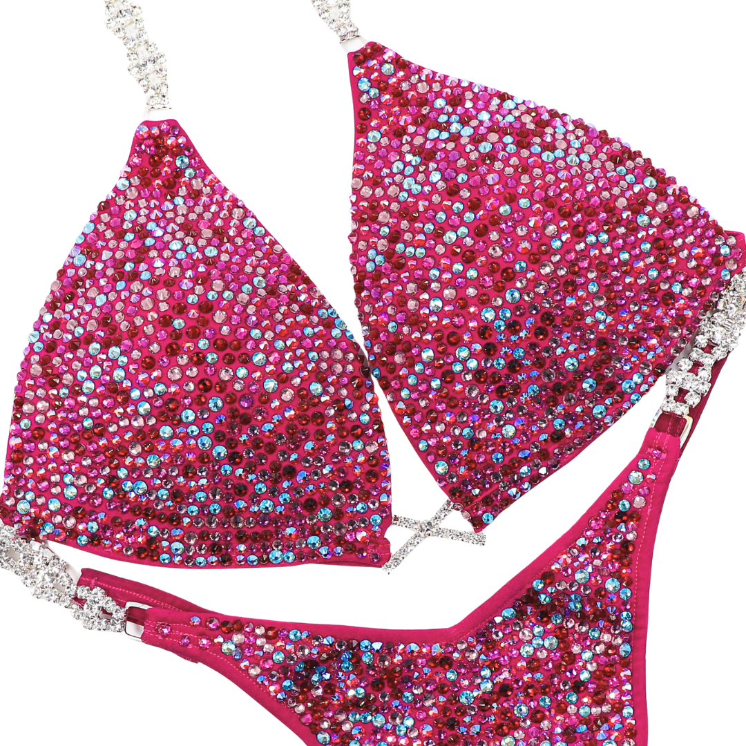 Summer Skies Mulberry Radiance  Angel Competition BikinisThe best NPC Competition Suits for the Bikini Division, Fit Model Division Suits, and bodybuilding suits.