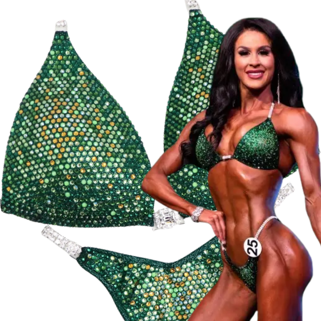 Ashley's Sweet Pea Nova  Angel Competition BikinisThe best NPC Competition Suits for the Bikini Division, Fit Model Division Suits, and bodybuilding suits.