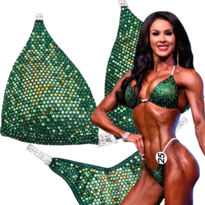 Ashley's Sweet Pea Nova  Angel Competition BikinisThe best NPC Competition Suits for the Bikini Division, Fit Model Division Suits, and bodybuilding suits.