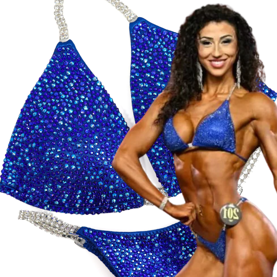 Cobalt Radiance  Angel Competition BikinisThe best NPC Competition Suits for the Bikini Division, Fit Model Division Suits, and bodybuilding suits.