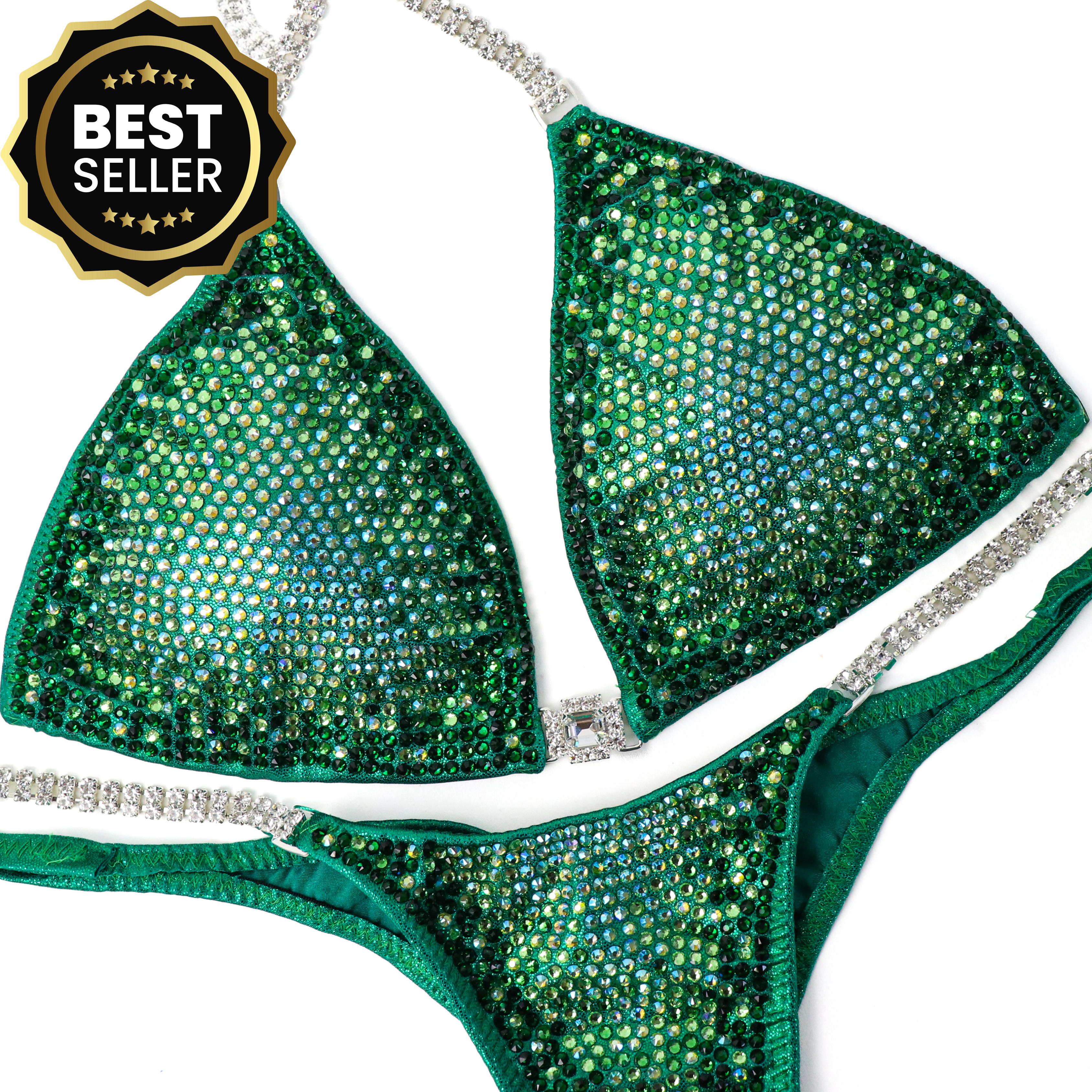 Ashley's Electric Kale Nova  Angel Competition BikinisThe best NPC Competition Suits for the Bikini Division, Fit Model Division Suits, and bodybuilding suits.