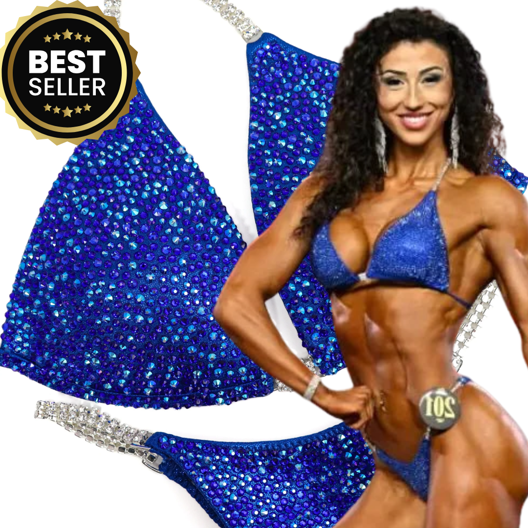 Cobalt Radiance  Angel Competition BikinisThe best NPC Competition Suits for the Bikini Division, Fit Model Division Suits, and bodybuilding suits.