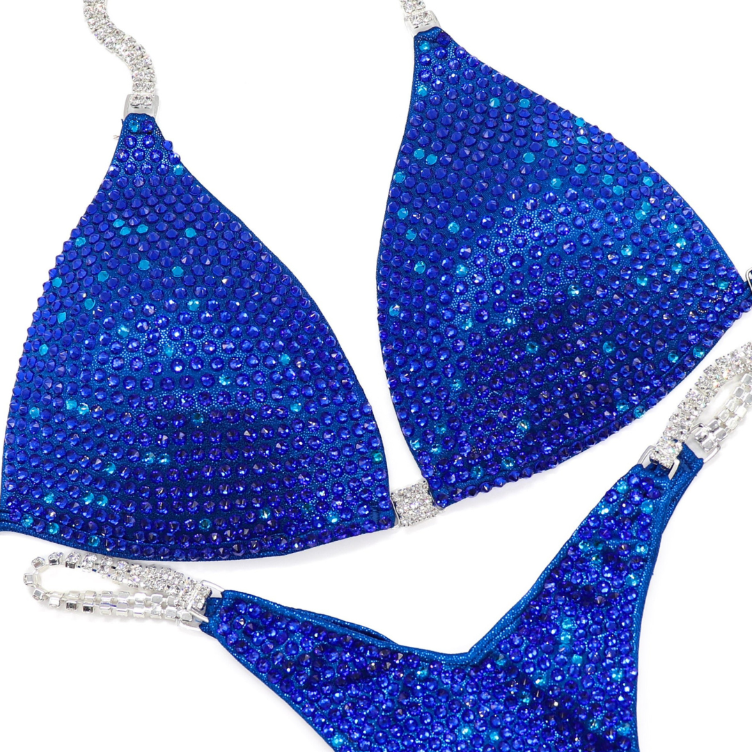 Victoria's Electric Capri Pro  Angel Competition BikinisThe best NPC Competition Suits for the Bikini Division, Fit Model Division Suits, and bodybuilding suits.