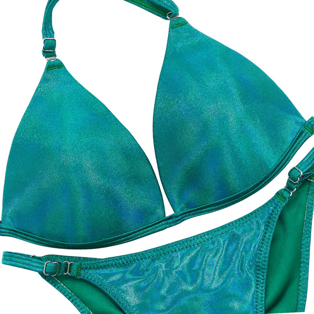 Hologram Electric Green Fit Model Suit