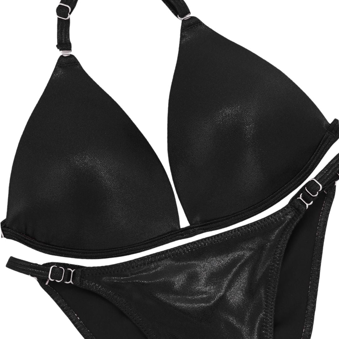 Wet Black Fit Model Competition Suit