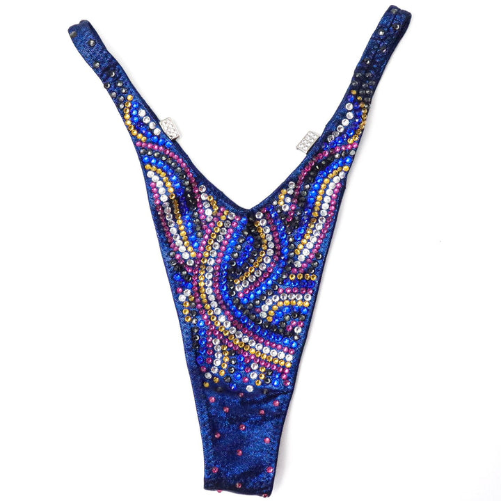 QS ST: Crystal Swirl. Hologram Dark Blue. Medium Molded/Standard Figure.
