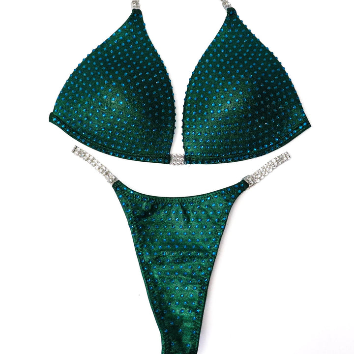QS ST: Angel Elite. Hologram Emerald. Blue Zircon. Medium Molded/Pro.