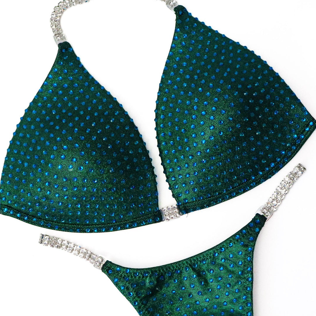 QS ST: Angel Elite. Hologram Emerald. Blue Zircon. Medium Molded/Pro.