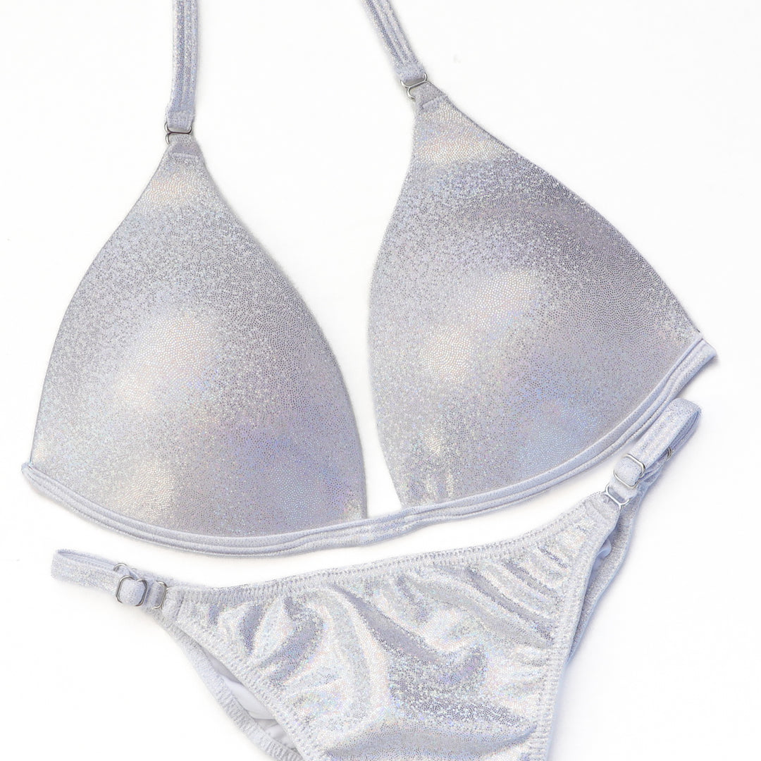 QS ST: Hologram White Fit Model Suit. Medium Molded/Fit Model 1.