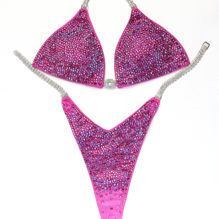 QS ST: Lucia's Pink Radiance. Hologram Pink. Small/Pro with Modest Rise.