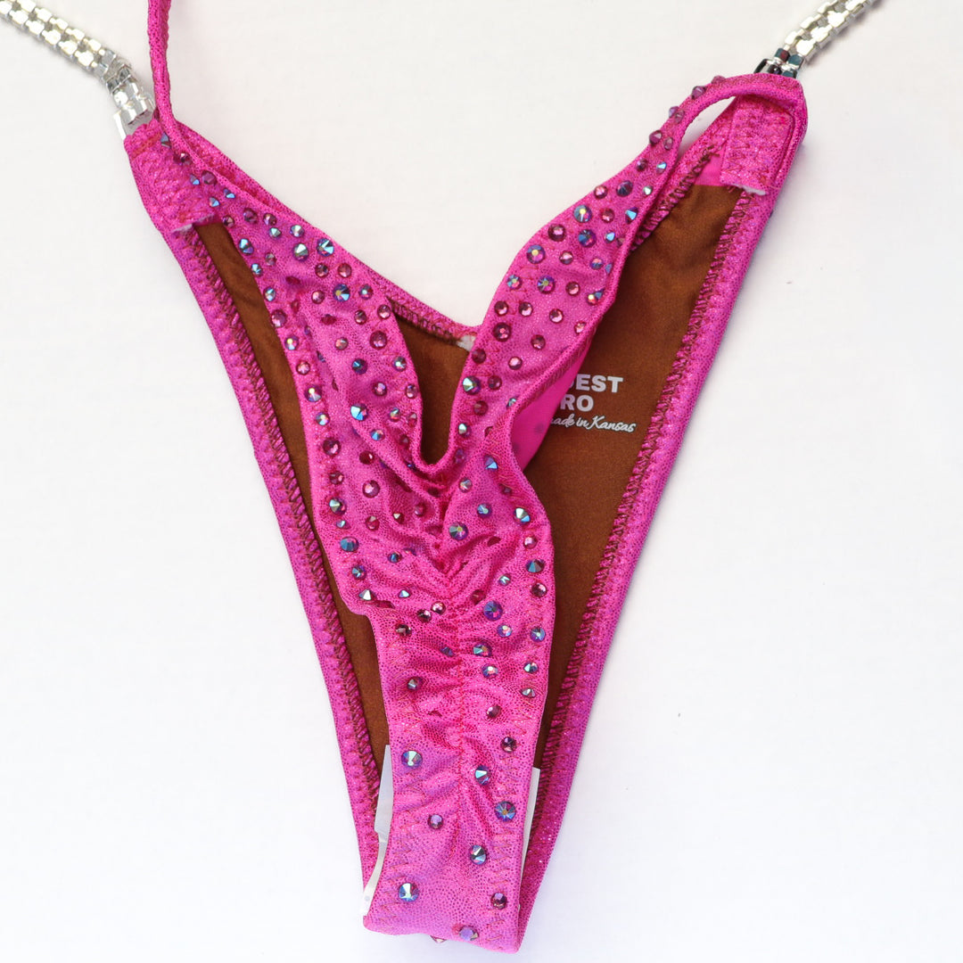 QS ST: Lucia's Pink Radiance. Hologram Pink. Small/Pro with Modest Rise.